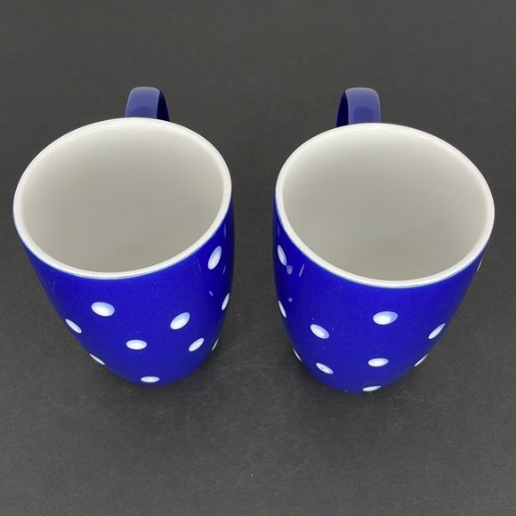 Blue with White Polka Dot Mug - Picture 3 of 6